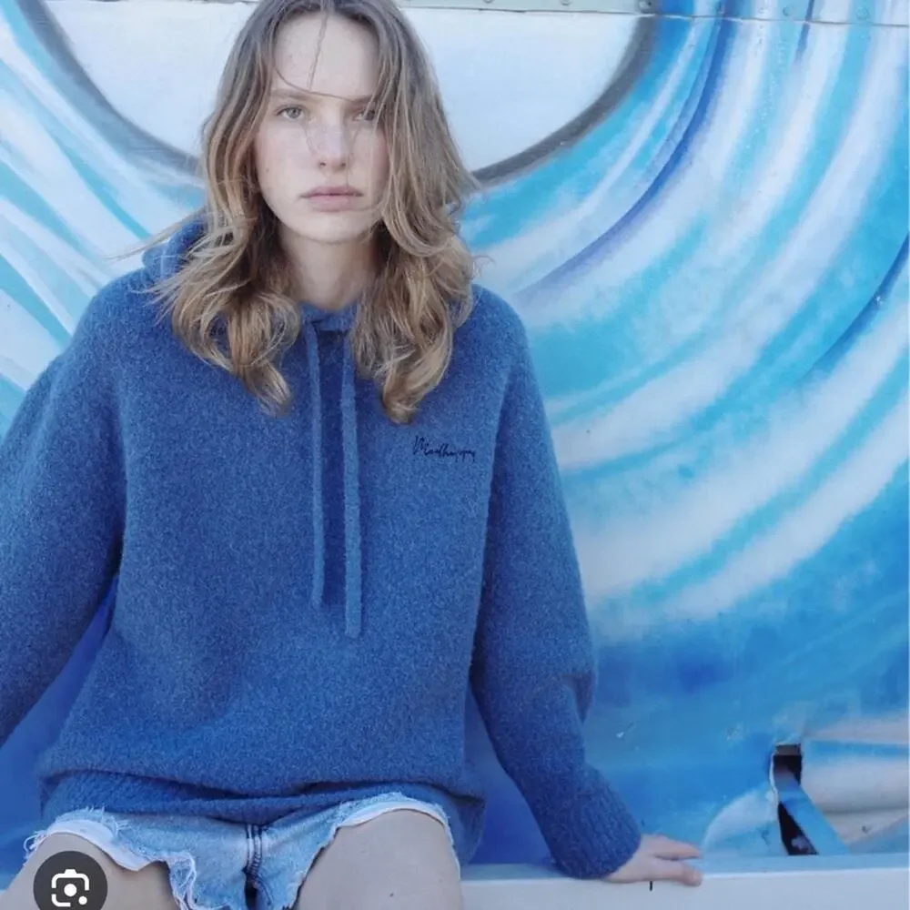 Madhappy Bouclé Hoodie Neptune Blue XL Spring 2024 NWOT - Picture 2 of 4